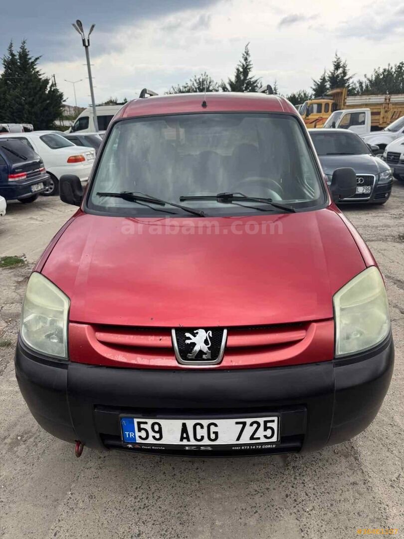 Galeriden Peugeot Partner 1.9 D Comfort 2007 Model Tekirdağ 293.000 km Kırmızı 1