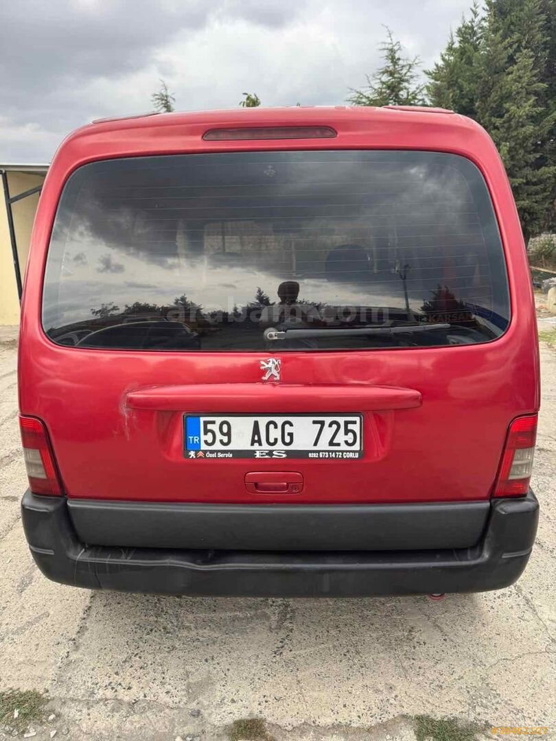 Galeriden Peugeot Partner 1.9 D Comfort 2007 Model Tekirdağ 293.000 km Kırmızı 5