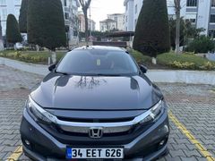Servis Bakımlı Sahibinden Honda Civic 1.6 i-VTEC Elegance 2021 Model  100.000 km Füme