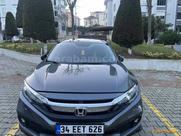 Servis Bakımlı Sahibinden Honda Civic 1.6 i-VTEC Elegance 2021 Model  100.000 km Füme