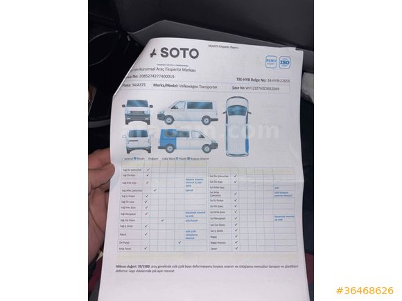 Sahibinden Volkswagen Transporter 2.0 TDI Panelvan 2012 Model  285.000 km Siyah