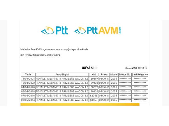 MEGANE 2 1.6 16 VALF STATİON