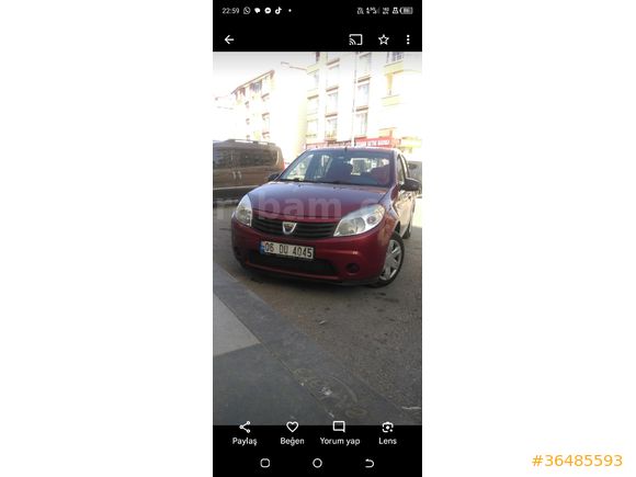 Sahibinden Dacia Sandero 1.5 dCi Ambiance 2012 Model