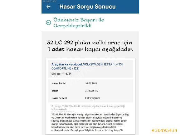 Sahibinden Volkswagen Jetta 1.4 TSi Comfortline 2013 Model Isparta