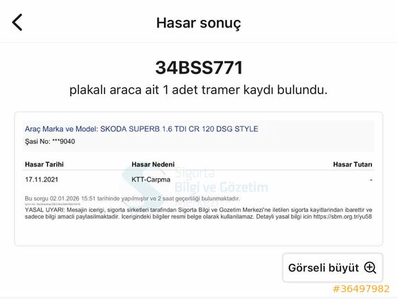 2018 SKODA SÜPER B 1.6 TDİ STYLE DSG 120 HP İLKELDEN İŞLEMSİZ HASARSIZ