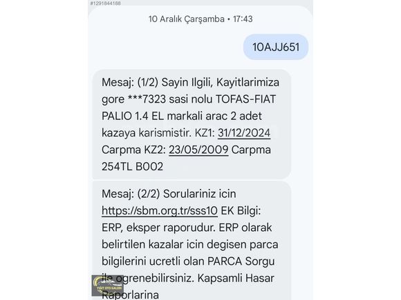 1.4 EL PALİO KLİMALI YENİ VİZELİ MASRAFSIZ KALEM GİBİ