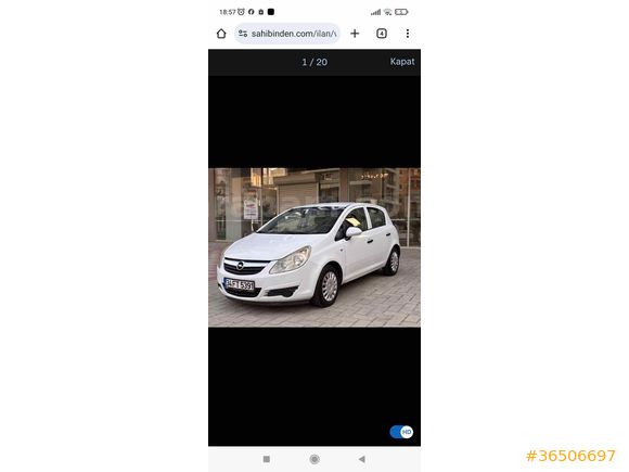Sahibinden Opel Corsa 1.3 CDTI Essentia 2008 Model 