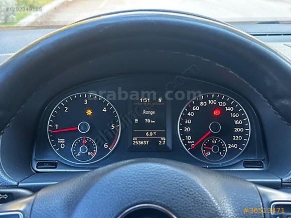 2011 VW CADDY 1.6 TDİ DSG 254'BİN KM