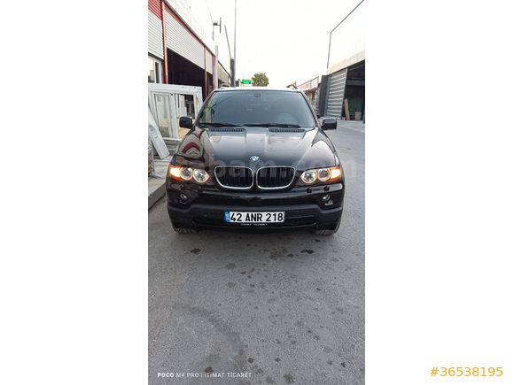 SAHİBİNDEN  BMW X5 30i A 2004 Model  225.000 km Siyah   ORJİNAL   EMSALSİZ