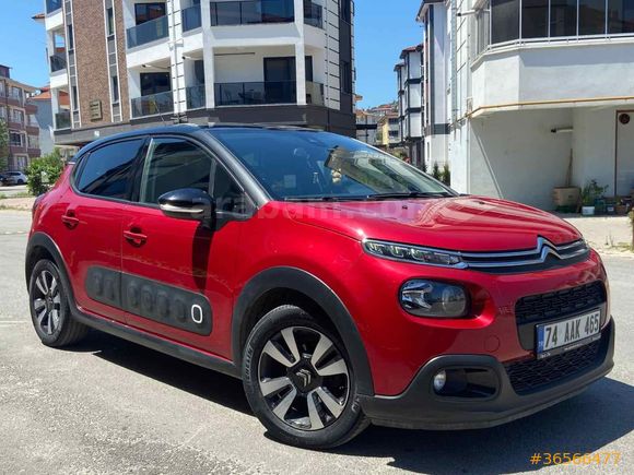 Sahibinden Citroen C3 1.2 PureTech Shine 2020 Model Bartın 97.000 km Kırmızı