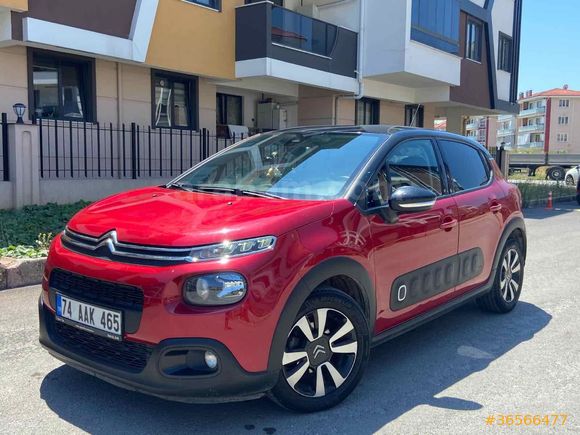 Sahibinden Citroen C3 1.2 PureTech Shine 2020 Model Bartın 97.000 km Kırmızı