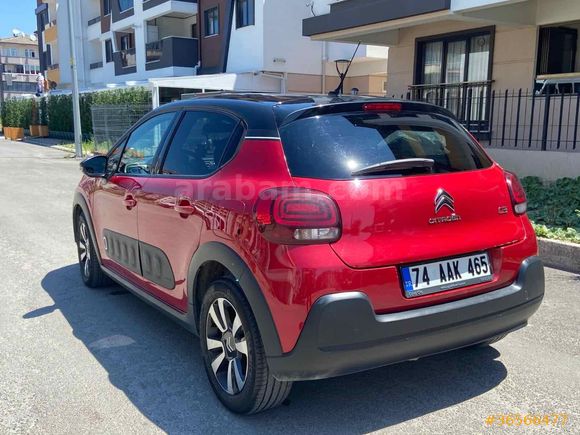 Sahibinden Citroen C3 1.2 PureTech Shine 2020 Model Bartın 97.000 km Kırmızı