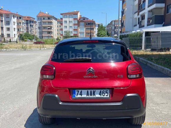 Sahibinden Citroen C3 1.2 PureTech Shine 2020 Model Bartın 97.000 km Kırmızı