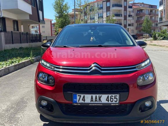 Sahibinden Citroen C3 1.2 PureTech Shine 2020 Model Bartın 97.000 km Kırmızı
