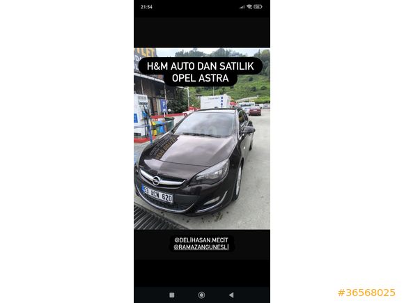 Sahibinden Opel Astra 1.4 T Sport 2013 Model