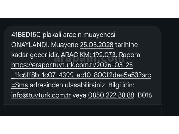 Ağır hasarlı Km orjinal DEĞİL    
