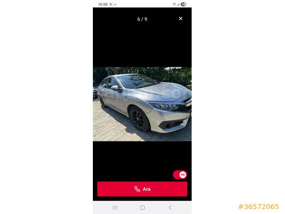 Sahibinden Honda Civic 1.6  90 binde Değişensiz 2017 Model