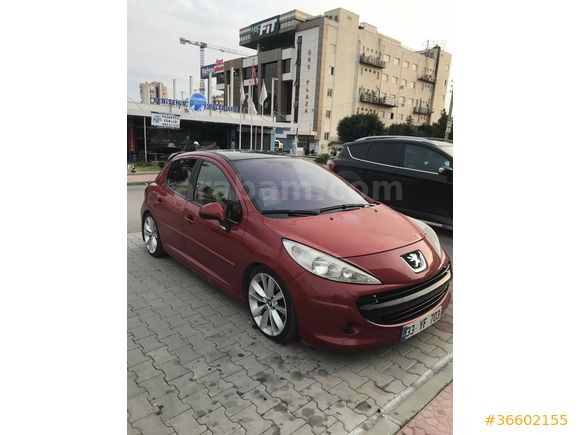 Sahibinden Peugeot 207 1.6 HDi Premium 2007 Model  375.000 km Bordo