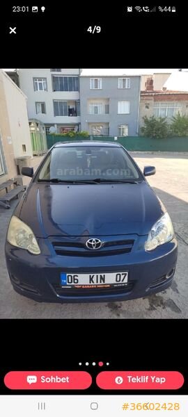 Sahibinden Toyota Corolla 1.6 Sol 2006 Model aile arabası görülmeye değer