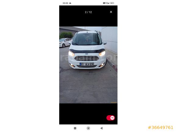 Sahibinden Ford Tourneo Courier 1.6 TDCi Titanium Plus 2017 Model  104.000 km Beyaz