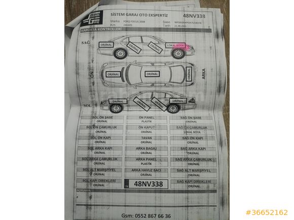 Sahibinden Ford Focus 1.6 TDCi Trend 2008 Model