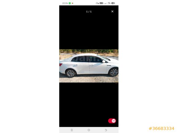 Sahibinden Renault Megane 1.5 dCi Touch Plus 2016 Model