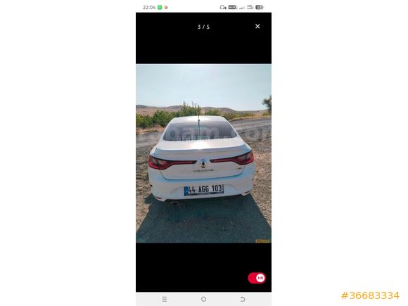 Sahibinden Renault Megane 1.5 dCi Touch Plus 2016 Model