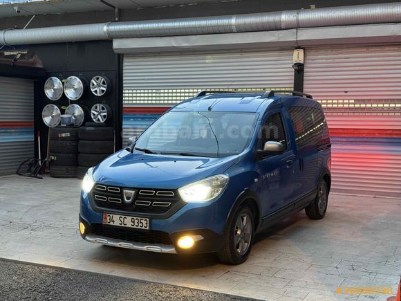 Sahibinden Dacia Dokker 1.5 DCi Stepway 2017 Model  280.000 km Mavi
