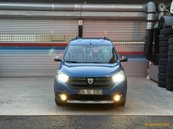 Sahibinden Dacia Dokker 1.5 DCi Stepway 2017 Model  280.000 km Mavi