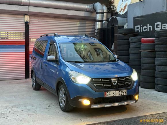 Sahibinden Dacia Dokker 1.5 DCi Stepway 2017 Model  280.000 km Mavi