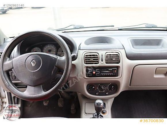 2006 MODEL KLİMALI CLİO ALİZE PAKET.DEĞİŞENSİZ ORJİNAL