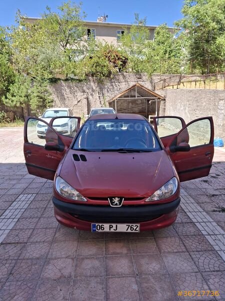 Sahibinden Peugeot 206 1.4 XR 2000 Model Ankara 252.000 km Kırmızı