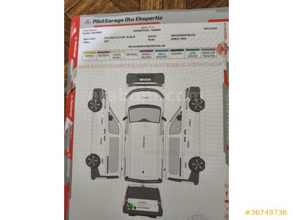 Sahibinden Fiat Doblo Combi 1.3 Multijet Safeline 2012 Model
