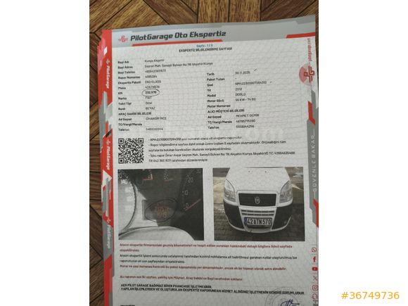 Sahibinden Fiat Doblo Combi 1.3 Multijet Safeline 2012 Model
