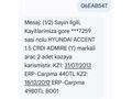Sahibinden Hyundai Accent 1.5 CRDi Admire 2006 Model 