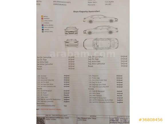 Sahibinden Opel Astra 1.6 GLS 1997 Model