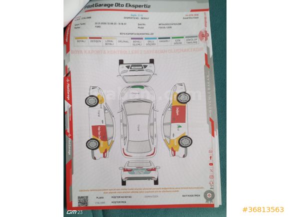 Sahibinden Ford Focus 1.6 TDCi Trend X 2015 Model