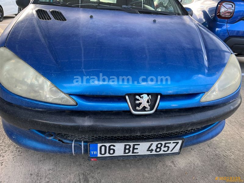 Galeriden Peugeot 206 1.4 HDi XT 2004 Model Ankara 357.201 km Mavi