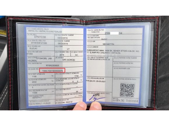 İLKSAHİBİ MEMURDAN 2019 ÇIKIŞLI 64 BİNDE GARAJ ARABASI SUZUKİ VİTARA