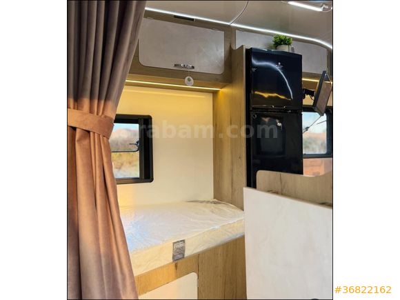 O1 belgeli, 140 lt buzdolabı, kasetli tuvalet, sıfır ayarında çekme karavan