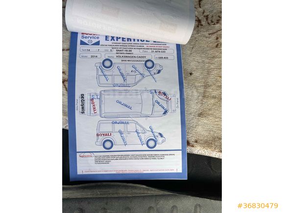 ORJİNAL 175 BİNDE DEĞİŞENSİZ Caddy 1.6 TDI Team 2014 Model 