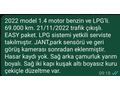 2022 model EGEA 70.000 LPG'Lİ 
