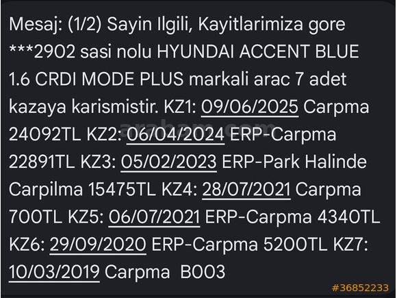 Sahibinden Hyundai Accent Blue 1.6 CRDI Mode Plus 2014 Model