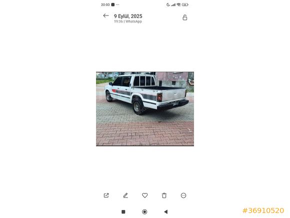Sahibinden Mazda B2500 2000 Model  250.000 km Beyaz