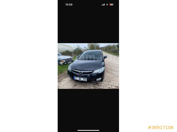 Sahibinden Honda Civic 1.6 Premium 2008 Model Ankara 209.500 km Siyah