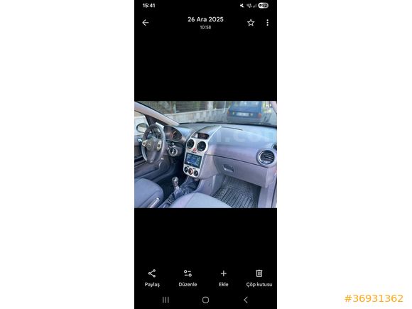 Sahibinden Opel Corsa 1.2 Twinport Essentia 2007 Model 