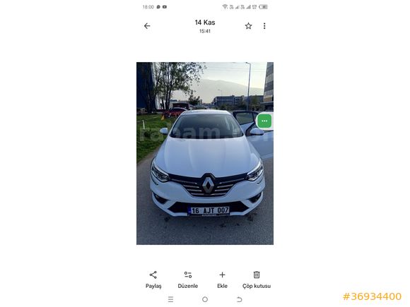 Sahibinden Renault Megane 1.3 TCe Joy 2020 Modeli ilk sabinden sorusu al kullan  bütün bak