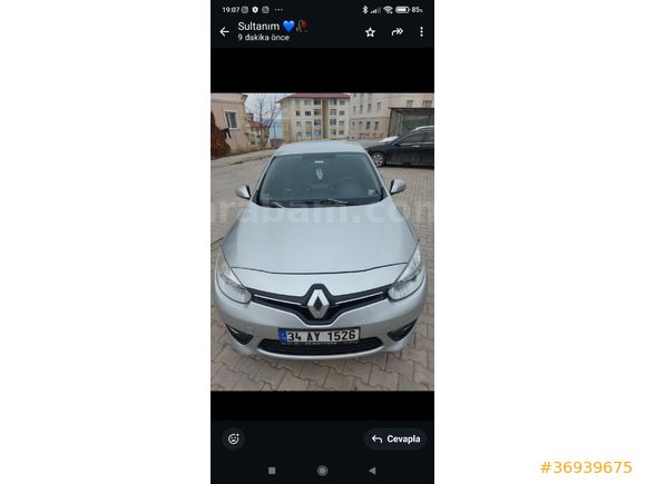 Sahibinden Renault Fluence 1.5 dCi Icon 2013 Model Van