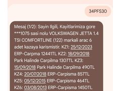 Sahibinden Volkswagen Jetta 1.4 TSi Comfortline 2012 Model  230.250 km Siyah