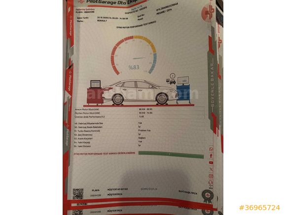 Sahibinden Renault Fluence 1.5 dCi Touch 2014 Model 